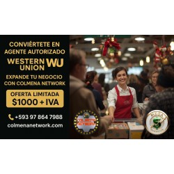 Conviértete en Agente Western Union | Colmena Network Ecuador